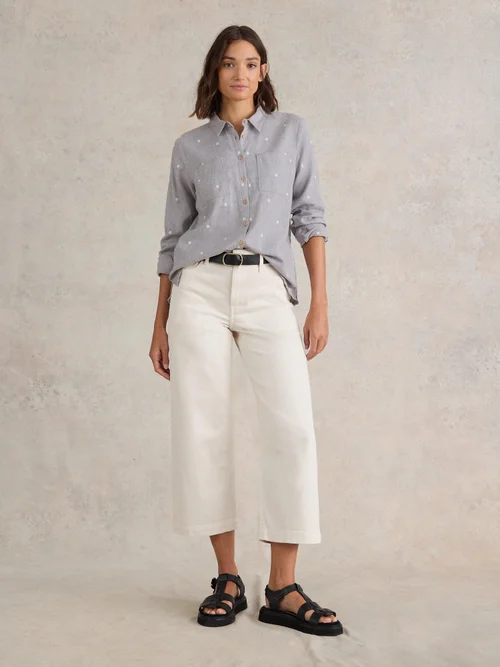 Bluse Sophie aus Bio-Baumwolle - Grey Mlt - 34 Bild 2