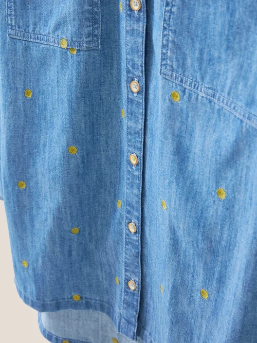 Sophie Bestickte Bluse - Denim Mehrfarbig - 34 Bild 2