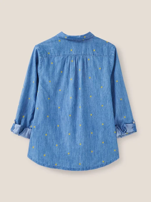 Sophie Bestickte Bluse - Denim Mehrfarbig - 34 Bild 3