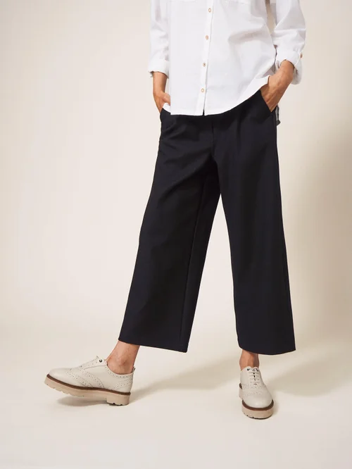 Knöchellange Hose Belle mit weitem Bein - Pure Blk - 36 Bild 3