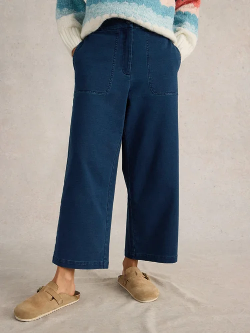 Jerseyhose Belle mit weitem Bein - Dk Denim - 34 Bild 2
