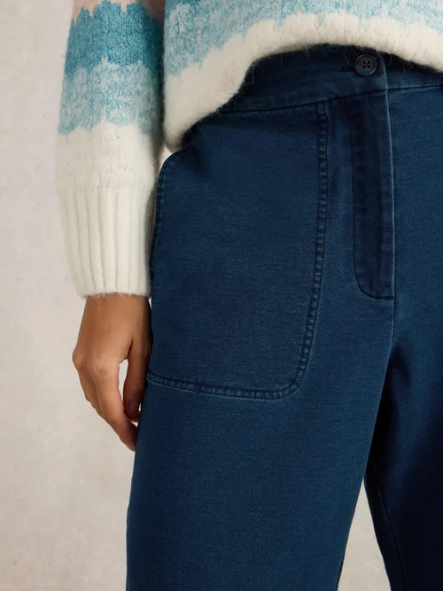 Jerseyhose Belle mit weitem Bein - Dk Denim - 34 Bild 3