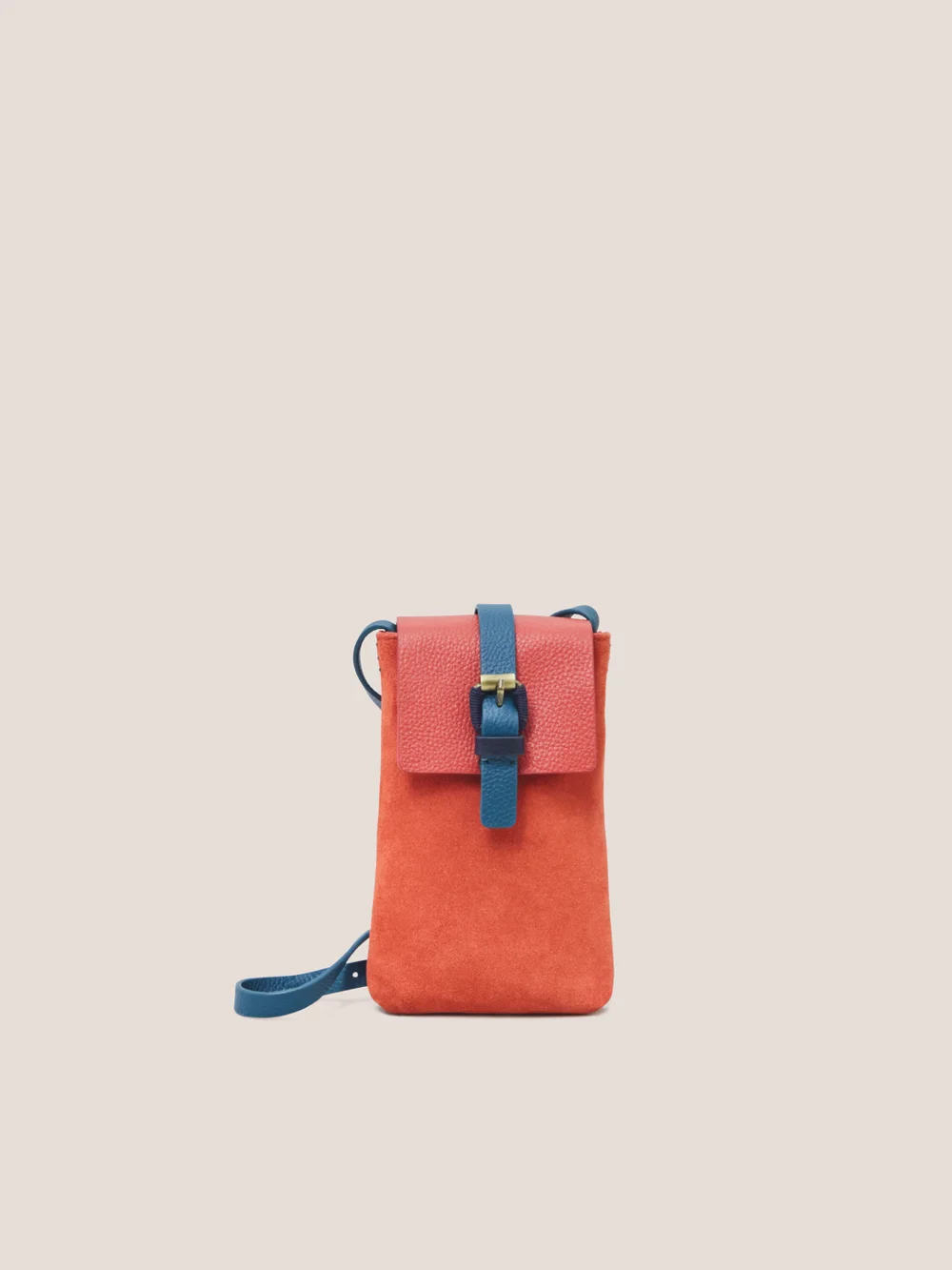 Clara Handytasche aus Wildleder - Hellorange - Einheitsgröße Bild 1