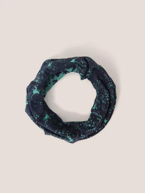 Wende-Loop-Schal - Grüner Aufdruck - Einheitsgröße Bild 1