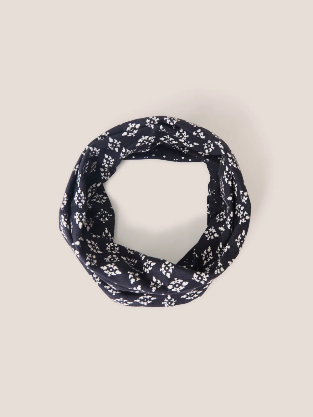 Wende-Loop-Schal - Schwarzer Aufdruck - Einheitsgröße Bild 1