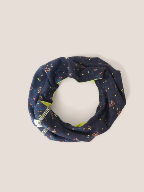 Wende-Loop-Schal - Marineblau Mehrfarbig - Einheitsgröße Bild 1