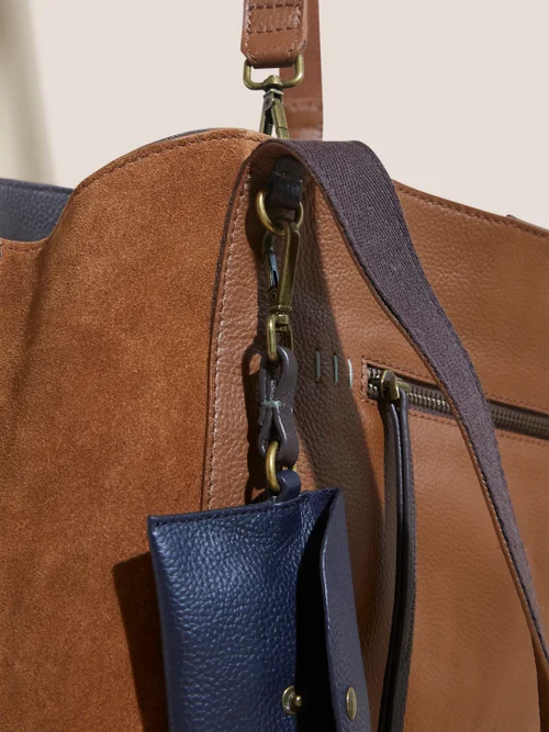 Hannah Handtasche aus Leder - Mittelbraun - Einheitsgröße Bild 3