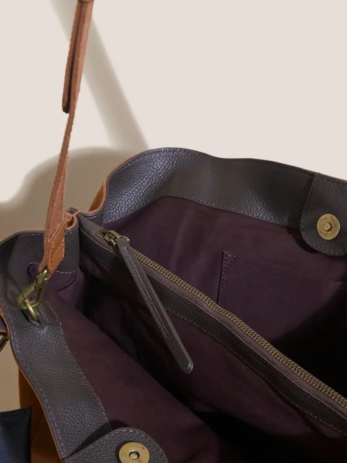 Hannah Handtasche aus Leder - Mittelbraun - Einheitsgröße Bild 2