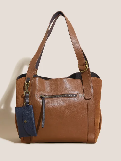 Hannah Handtasche aus Leder - Mittelbraun - Einheitsgröße Bild 1