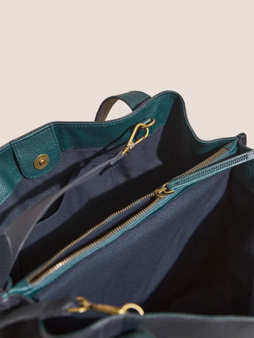 Hannah Handtasche aus Leder - Dunkel-Marineblau - Einheitsgröße Bild 2