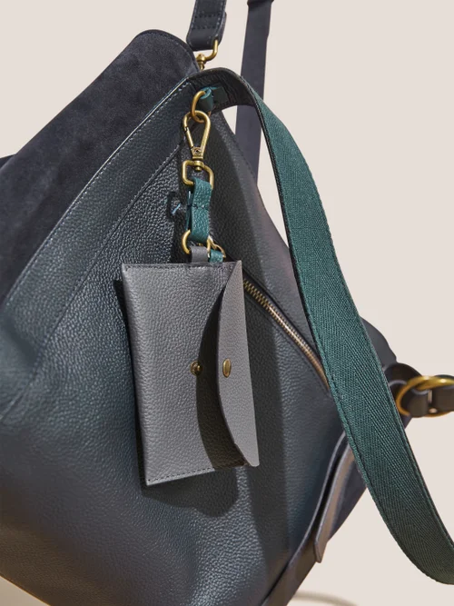 Hannah Handtasche aus Leder - Dunkel-Marineblau - Einheitsgröße Bild 3