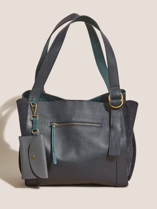 Hannah Handtasche aus Leder - Dunkel-Marineblau - Einheitsgröße Bild 1