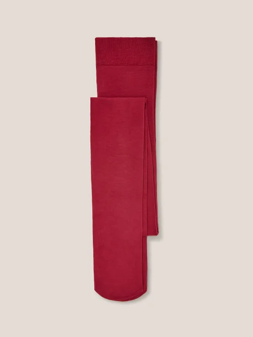 Olivia Blickdichte Strumpfhose - Dunkelrot - S Bild 3