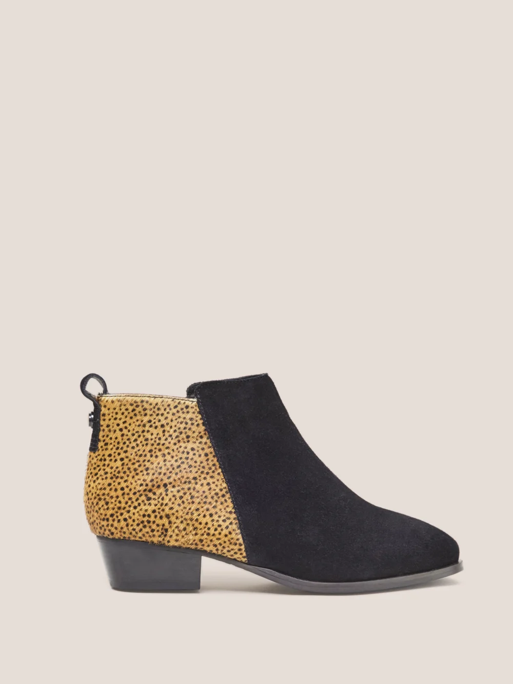 Willow Stiefeletten Wildleder und Ponyfelloptik - Schwarzer Aufdruck - 36 Bild 1
