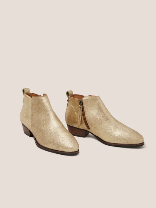Willow Stiefeletten aus Leder - Gold Metallic - 36 Bild 3