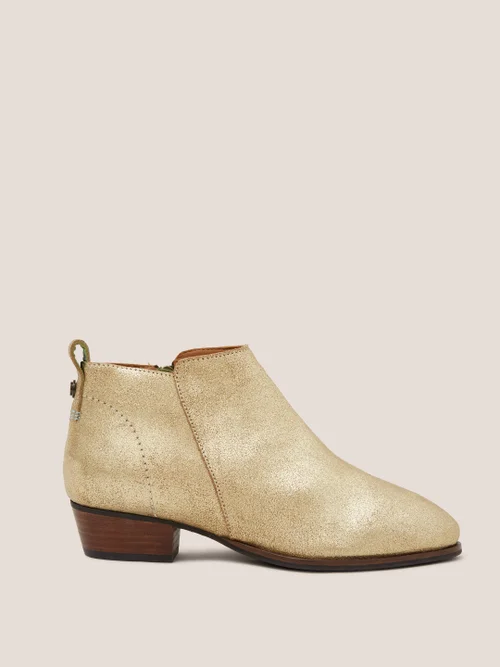 Willow Stiefeletten aus Leder - Gold Metallic - 36 Bild 1