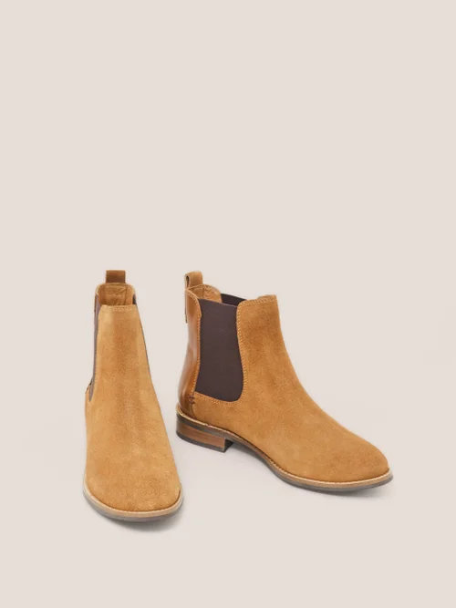 Frankie Chelsea Boots aus Wildleder - Mittelbraun - 36 Bild 3