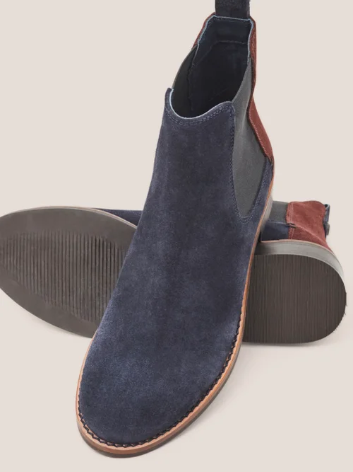 Frankie Chelsea Boots aus Wildleder - Dunkel-Marineblau - 36 Bild 2