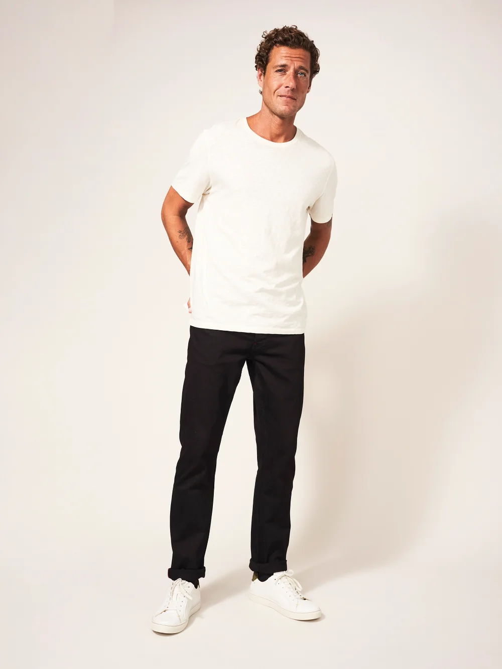 Harwood Jeans mit geradem Bein - Pures Schwarz - 30 Bild 1