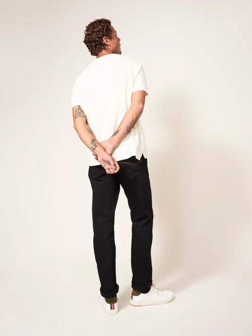 Harwood Jeans mit geradem Bein - Pures Schwarz - 30 Bild 4