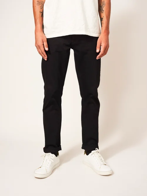 Harwood Jeans mit geradem Bein - Pures Schwarz - 30 Bild 3