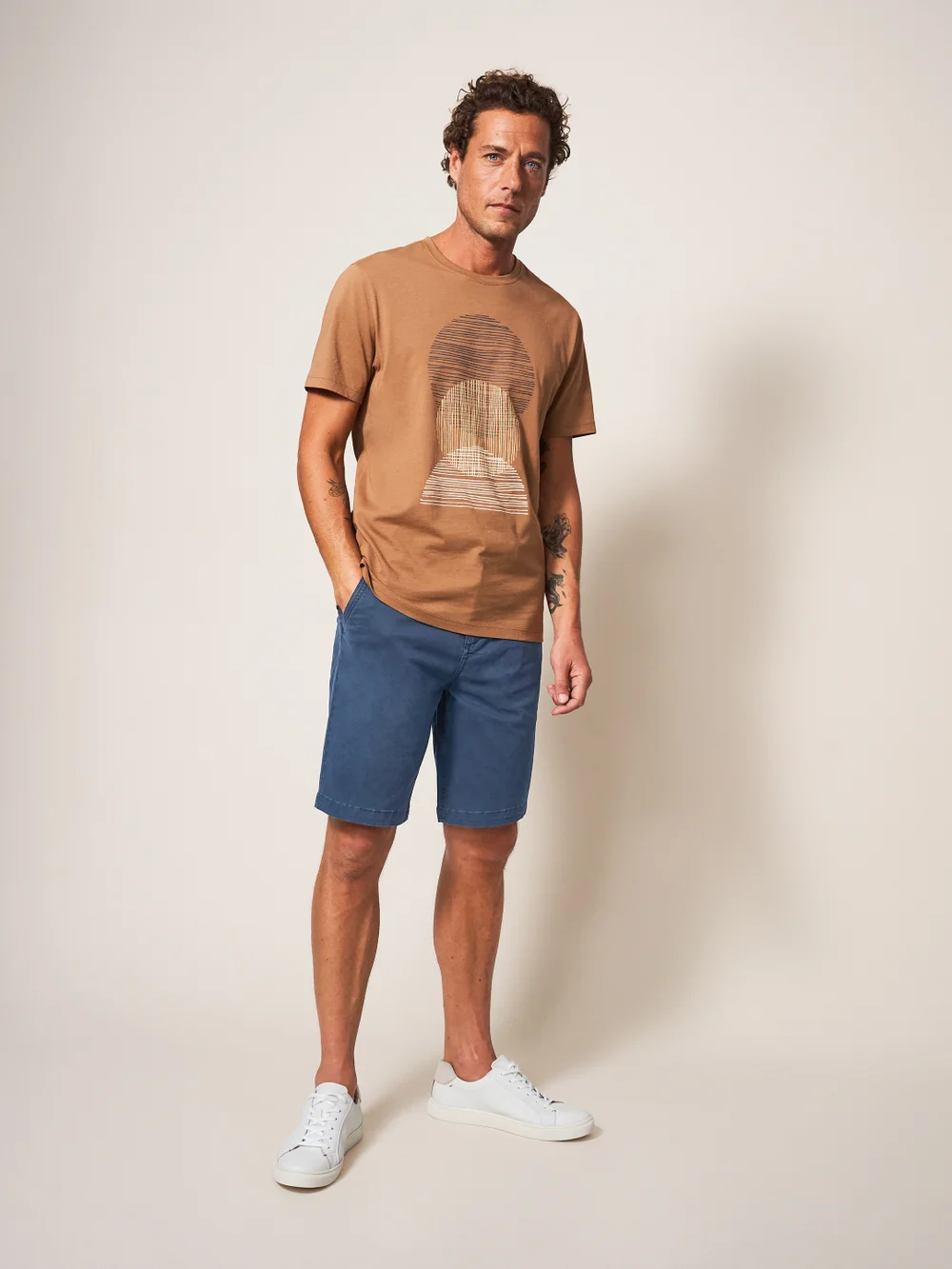 Sutton Chinoshorts aus Bio-Baumwolle - Dunkel-Marineblau - 30 Bild 1