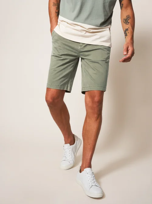 Sutton Chinoshorts aus Bio-Baumwolle - Khaki-Grün - 30 Bild 3