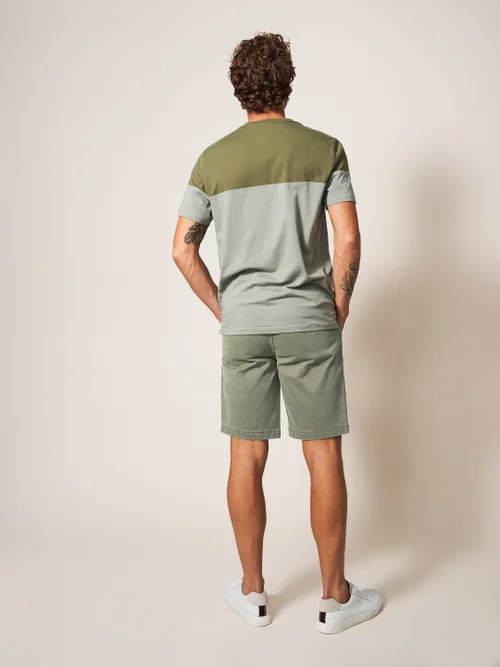 Sutton Chinoshorts aus Bio-Baumwolle - Khaki-Grün - 30 Bild 4