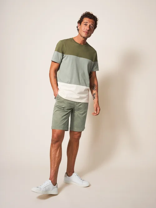 Sutton Chinoshorts aus Bio-Baumwolle - Khaki-Grün - 30 Bild 1