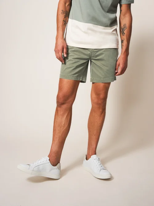 Sutton Chinoshorts aus Bio-Baumwolle - Khaki-Grün - 30 Bild 2