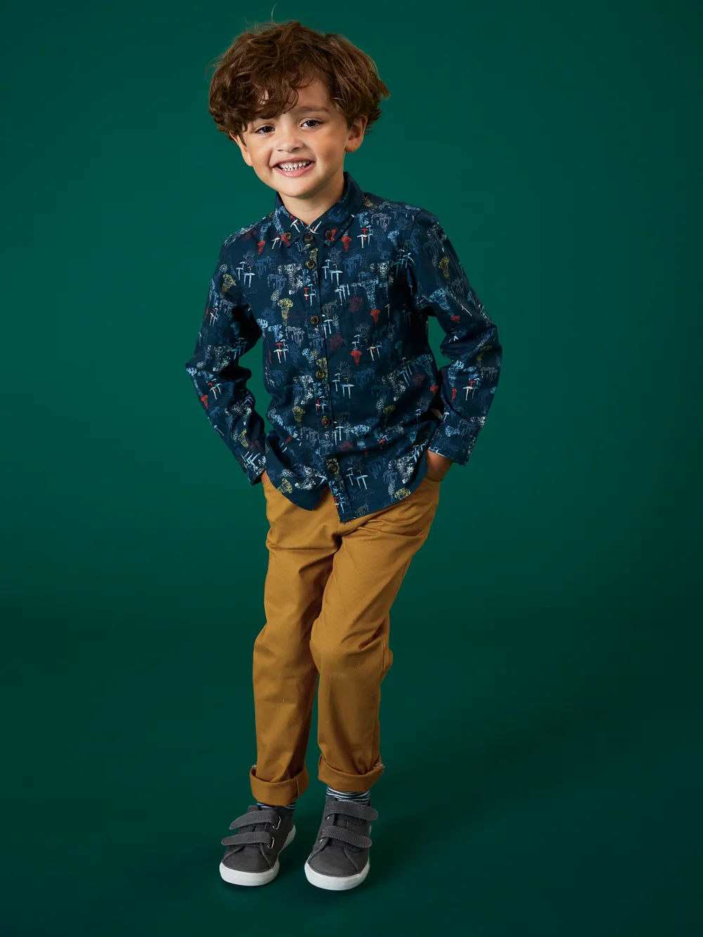 Cole Chinohose - Dunkel Natur - 3-4 Jahre Bild 1