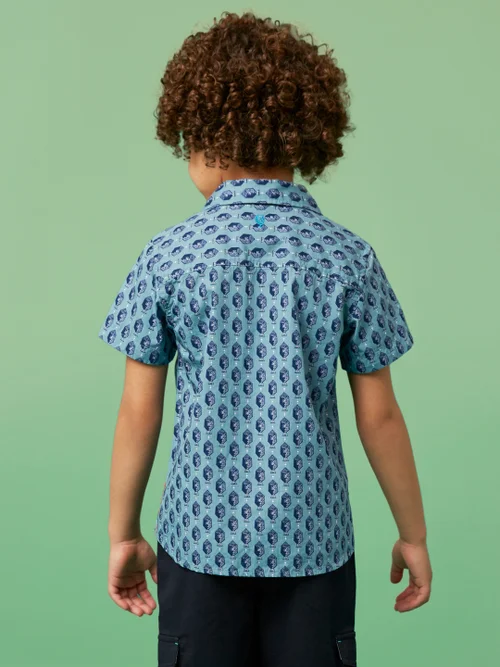 Mini Kurzarmshirt mit Fisch-Print - Mintgrün - 45019 Bild 4