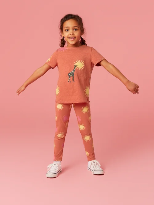 Esme Bedrucktes T-Shirt - Koralle Mehrfarbig - 45019 Bild 2