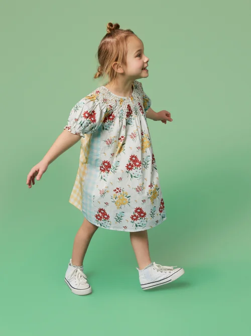 Jasmine Kleid - Elfenbein Mehrfarbig - 3-4 Jahre Bild 3