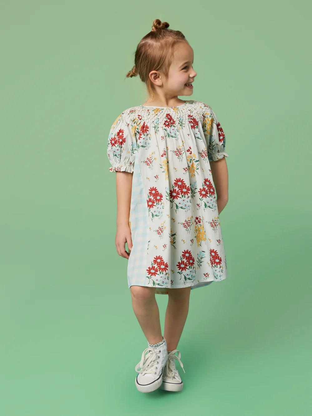Jasmine Kleid - Elfenbein Mehrfarbig - 3-4 Jahre Bild 1