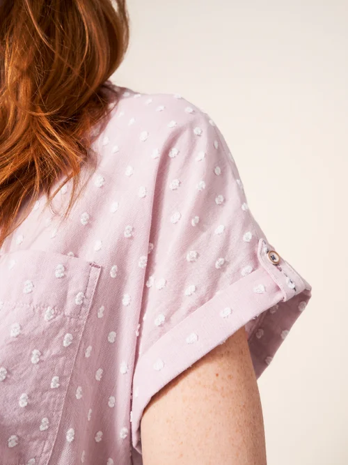 Ella Bluse aus Bio-Baumwolle - Mittel-Pink - 38 Bild 2