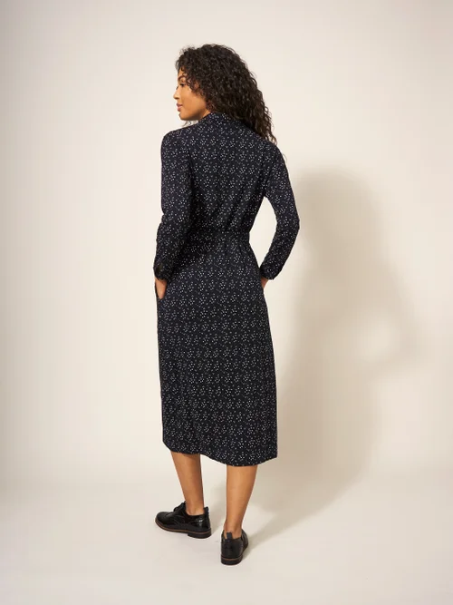 Annie Blusenkleid aus Jersey - Schwarz Mehrfarbig - 34 Bild 3