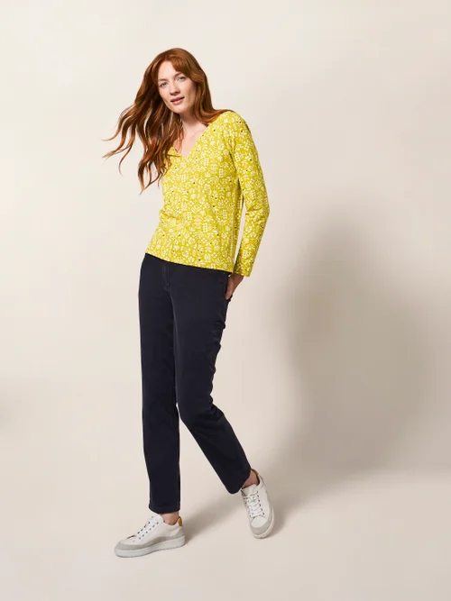 Brooke Kordhose mit geradem Bein - Dunkelgrau - 38 Bild 1