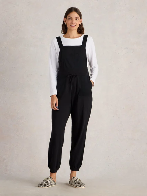 Latzhose Daphne aus Jersey - Pure Blk - 42 Bild 2