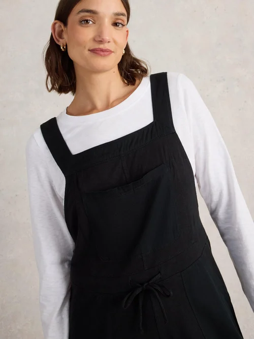 Latzhose Daphne aus Jersey - Pure Blk - 42 Bild 3