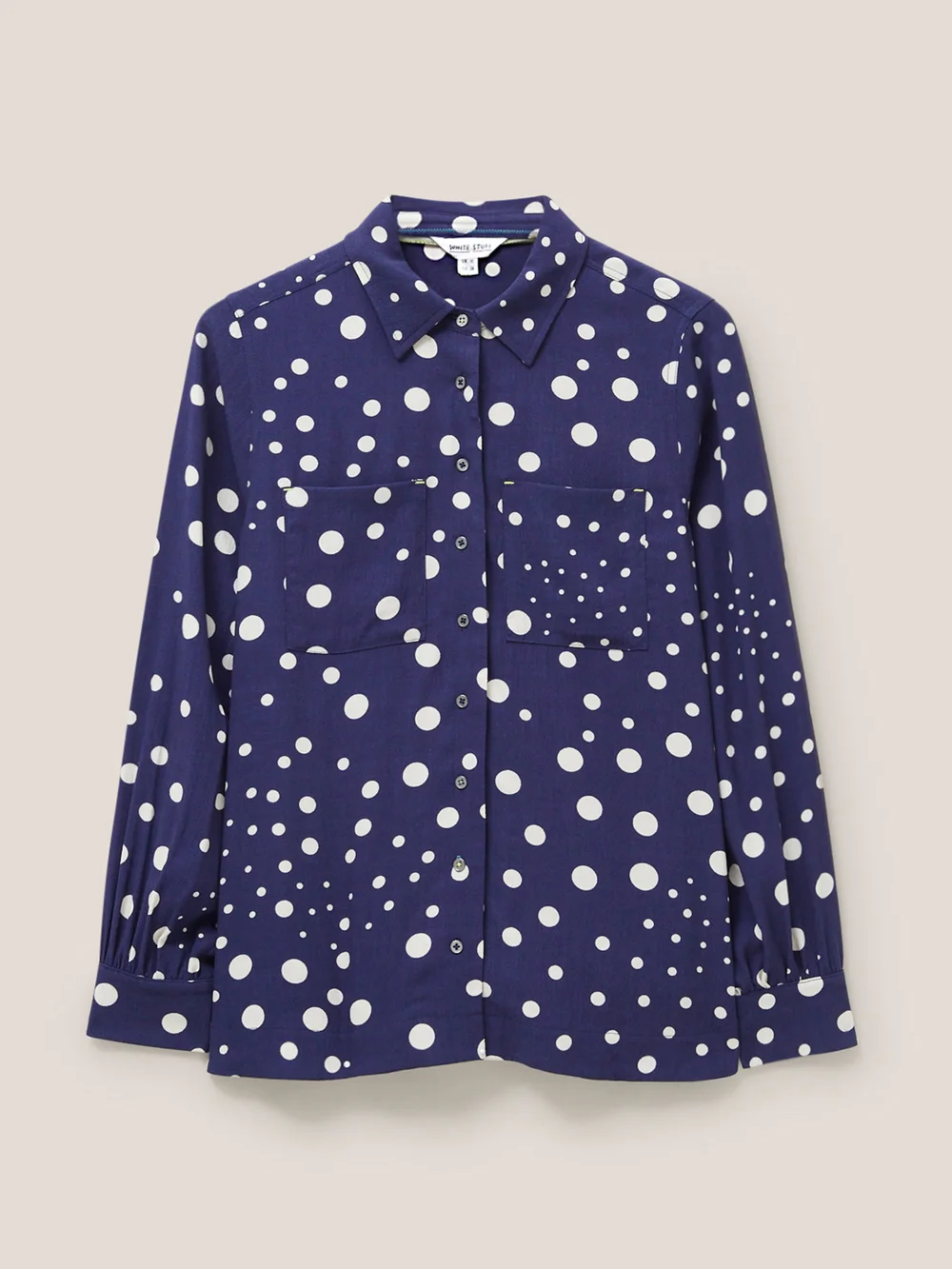 Ella Bluse - Marineblau Mehrfarbig - 34 Bild 1