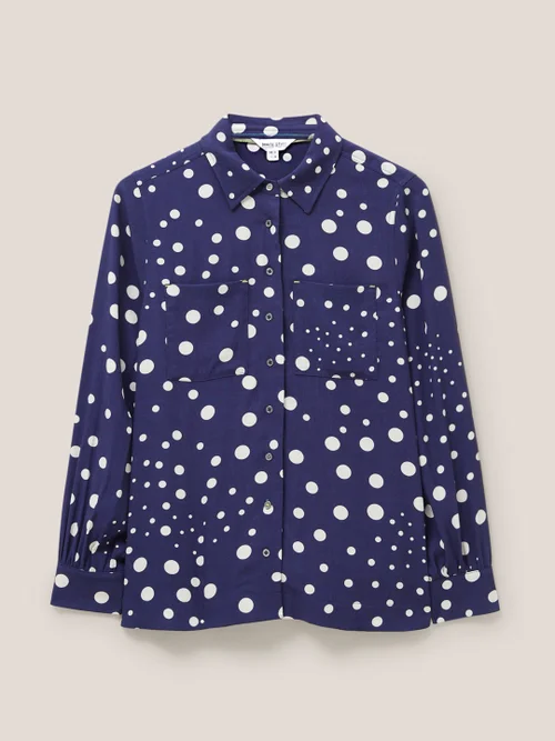 Ella Bluse - Marineblau Mehrfarbig - 34 Bild 1