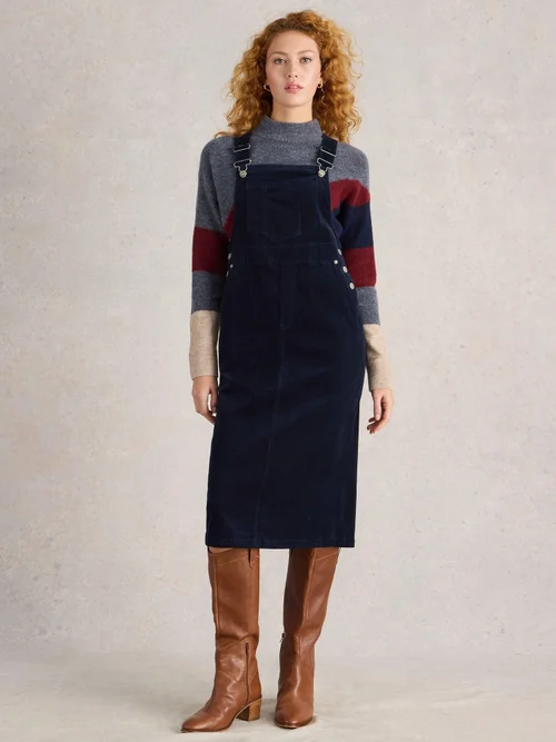 Emmy Kordlatzkleid aus Bio-Baumwolle - Dark Navy - 38/R Bild 2