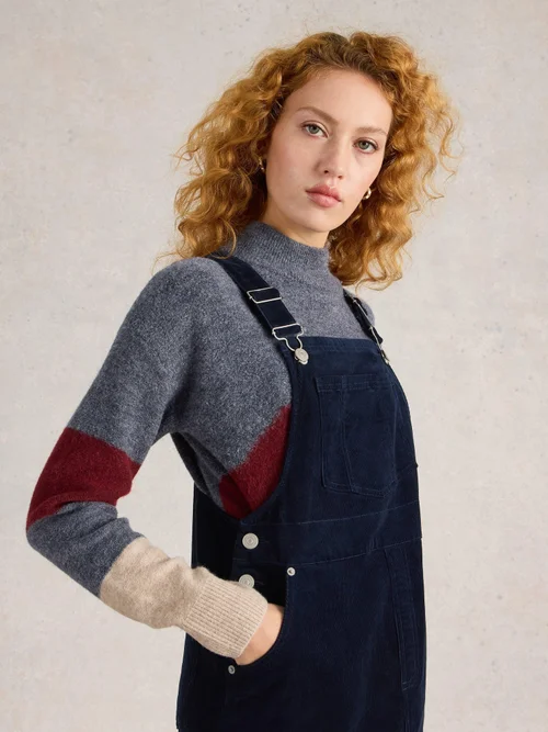 Emmy Kordlatzkleid aus Bio-Baumwolle - Dark Navy - 38/R Bild 3