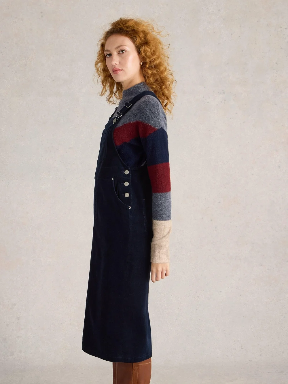 Emmy Kordlatzkleid aus Bio-Baumwolle - Dark Navy - 38/R Bild 1