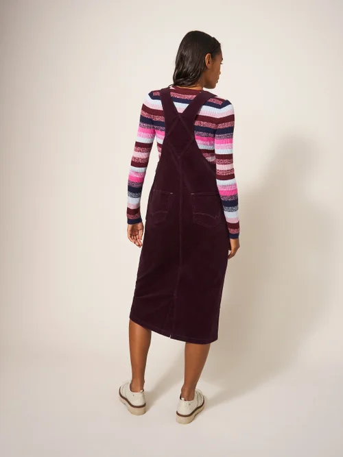 Emmie Midilatzkleid aus Bio-Kord - Dunkelviolett - 38 Bild 3