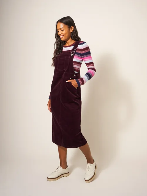 Emmie Midilatzkleid aus Bio-Kord - Dunkelviolett - 38 Bild 2