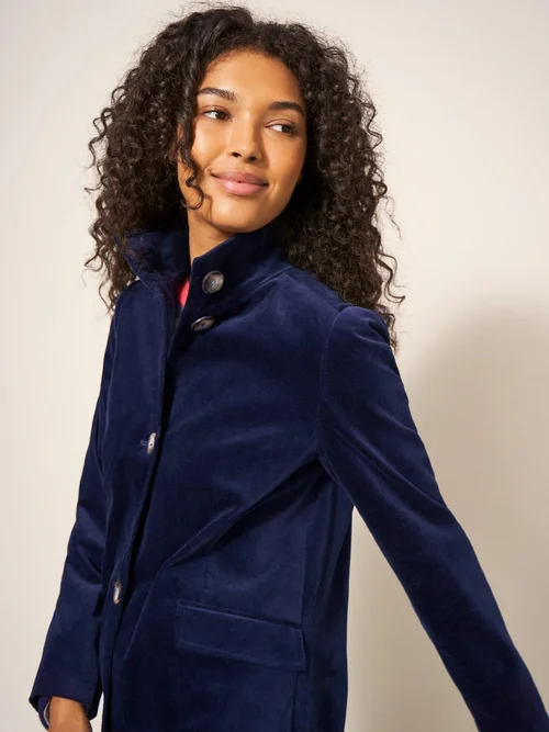 Karla Samtmantel - Dark Navy - 42/R Bild 2