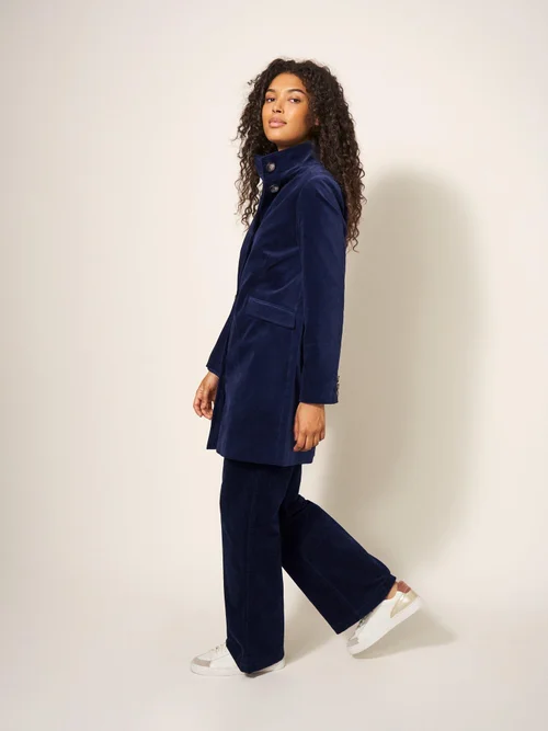 Karla Samtmantel - Dark Navy - 42/R Bild 3
