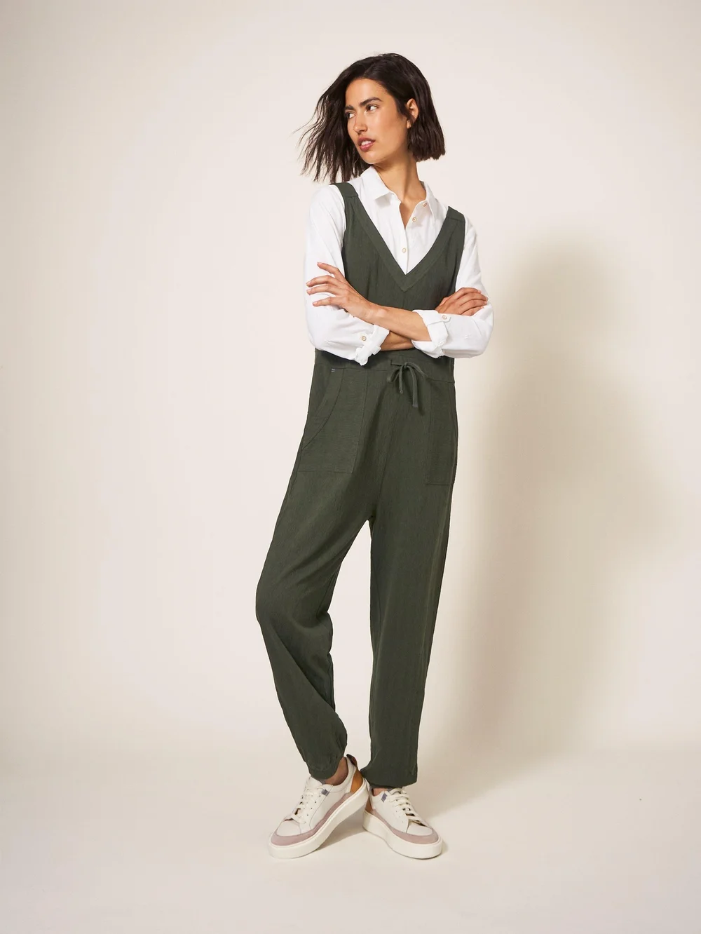 Lainey Jumpsuit aus Jersey - Khaki-Grün - 40 Bild 1